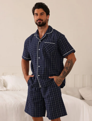 Men's Spring & Summer Striped Home Pajamas