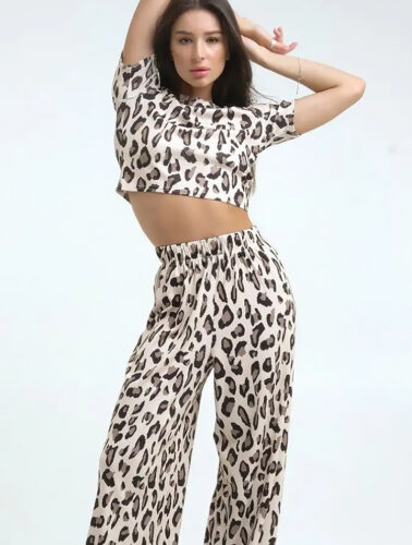 Classic Leopard Print Home Wear