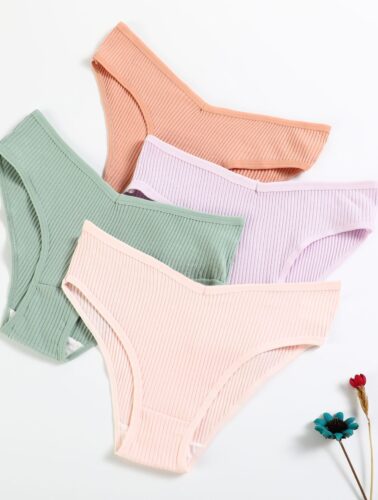 V-shaped women's pure cotton breathable triangle underwear